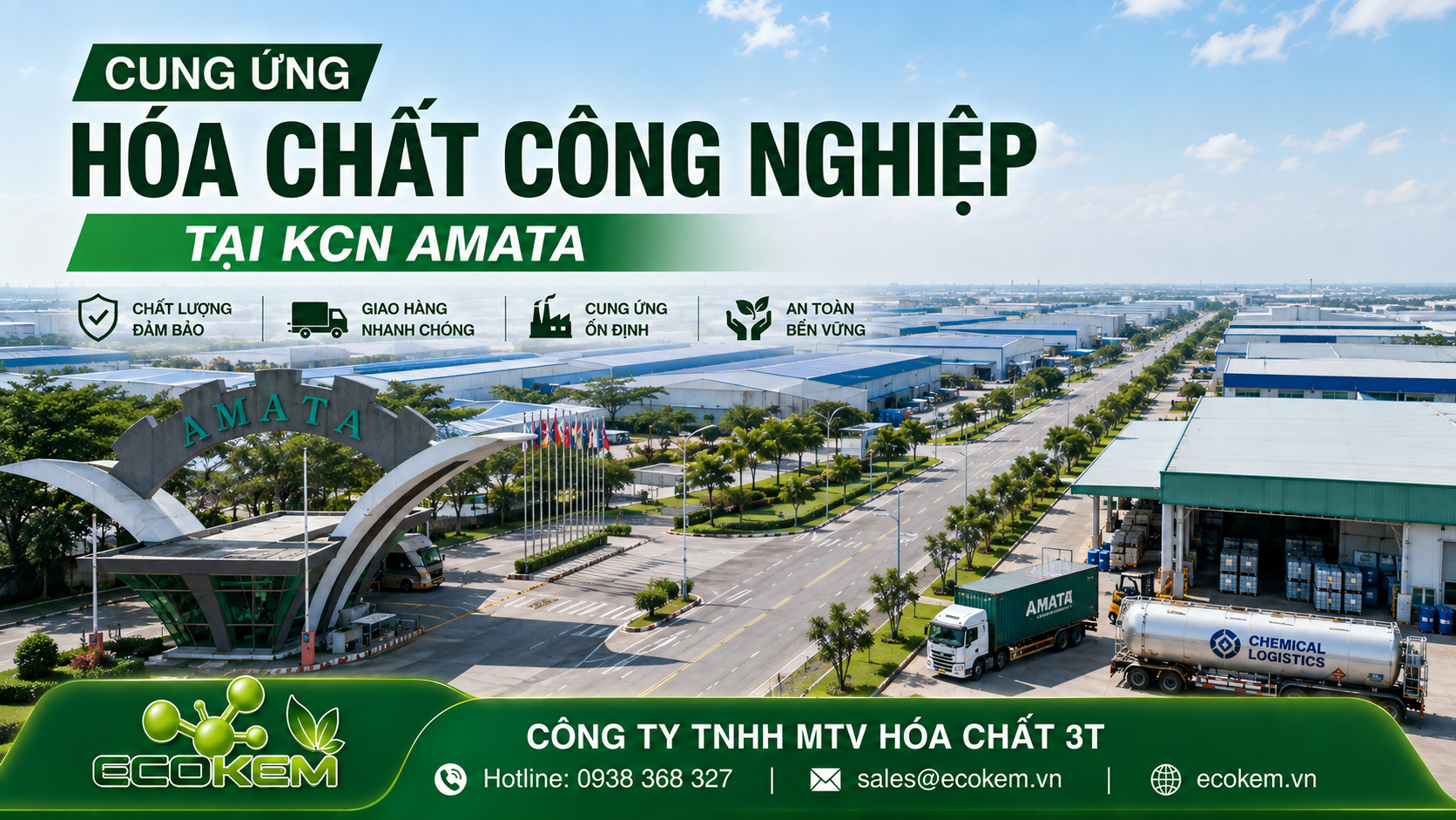 Cung Ứng Hóa Chất Công Nghiệp Tại KCN Amata